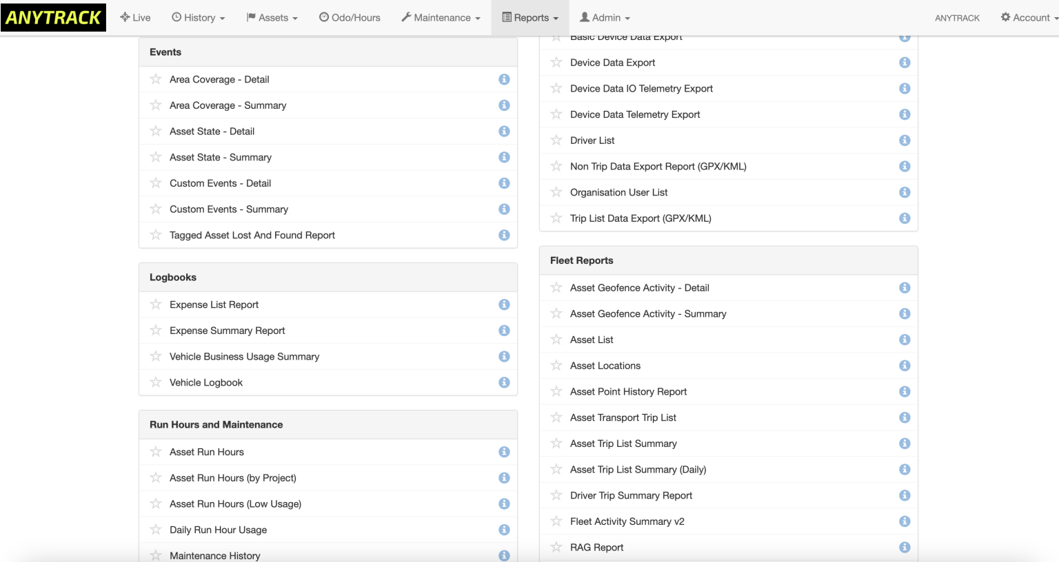 ANYTRACK LIVE Help Guide - ANYTRACK GPS Tracking